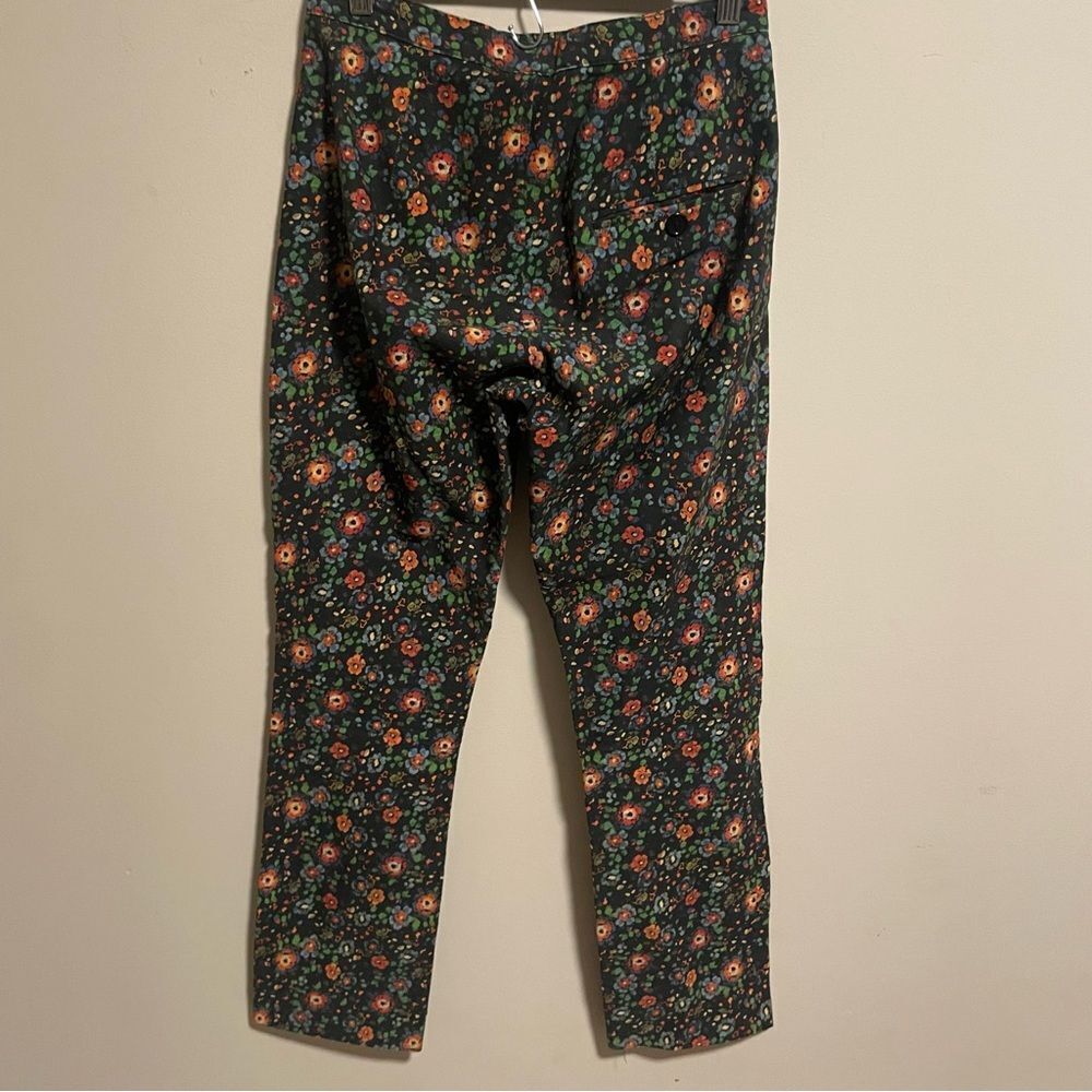 Isabel Marant Flower Floral Ribbed Trouser Pant 100% Cotton- Size 36 (US 4) - Picture 7 of 15
